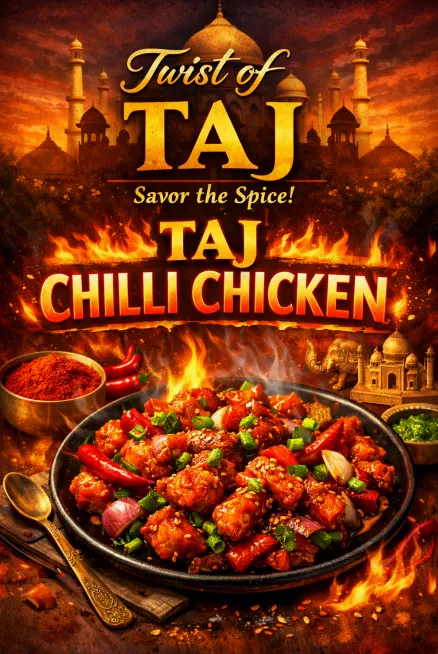 Taj Chili Chicken at Twist of TAJ - Indo-Chinese Fusion in Calgary NW