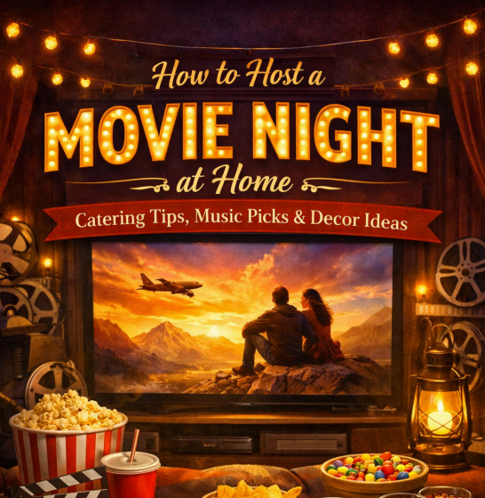 Movie Night Party Catering with Indian Food at Twist of TAJ Calgary NW