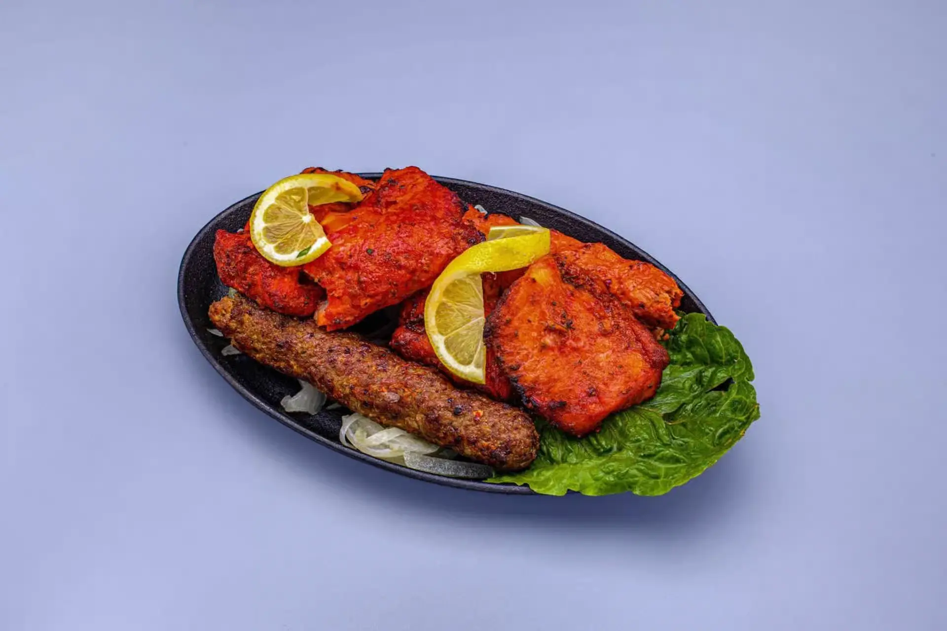 Twist of TAJ Tandoori BBQ Platter Calgary marinated meats tandoor